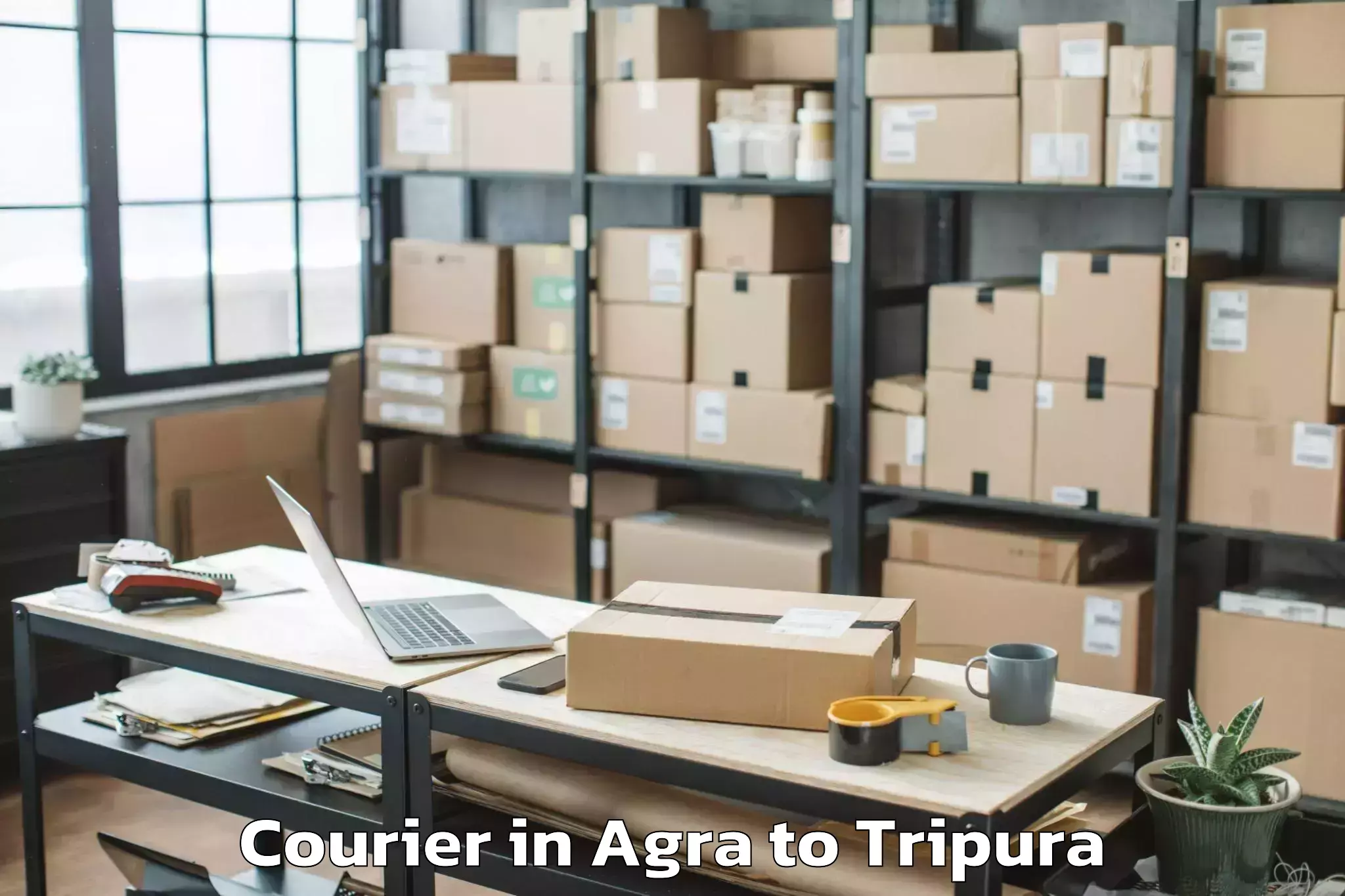 Easy Agra to Damchhara Courier Booking